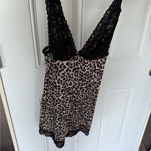 Victoria's Secret Black and White Animal Print Lingerie